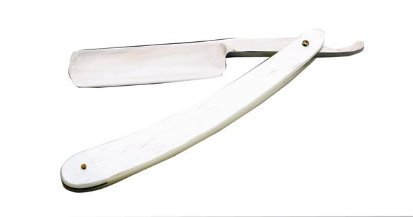 white straight razor